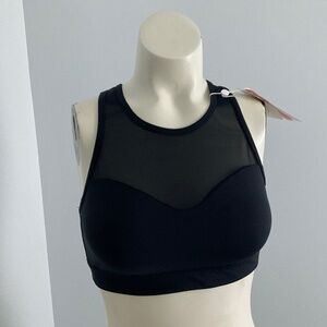 Yvette sports bra. Medium black. NWT